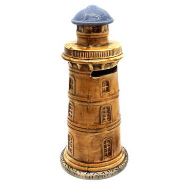 Myros - Alanya Lighthouse Shaped Ceramic Money Box