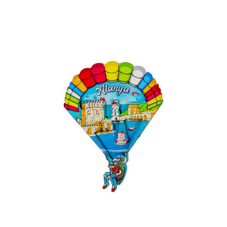 Toptan Alanya Temalı 3d Resi̇mli̇ Ahşap Magnet - 8