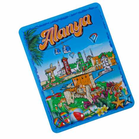 Alanya Temalı Kabartma Pvc Magnet 70*90 Mm - 13