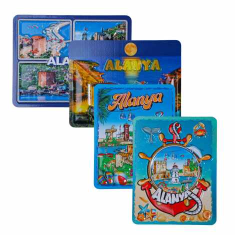 Alanya Temalı Kabartma Pvc Magnet 70*90 Mm - 2