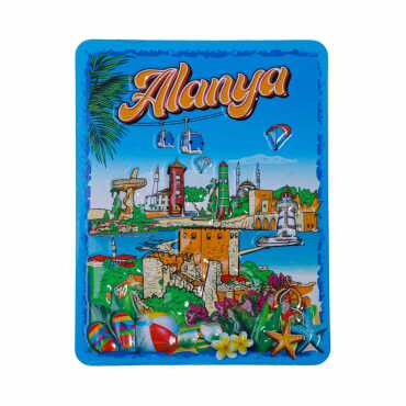 Alanya Temalı Kabartma Pvc Magnet 70*90 Mm - 3