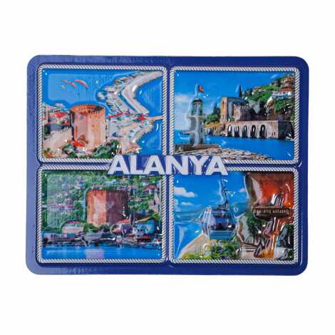 Alanya Temalı Kabartma Pvc Magnet 70*90 Mm - 7