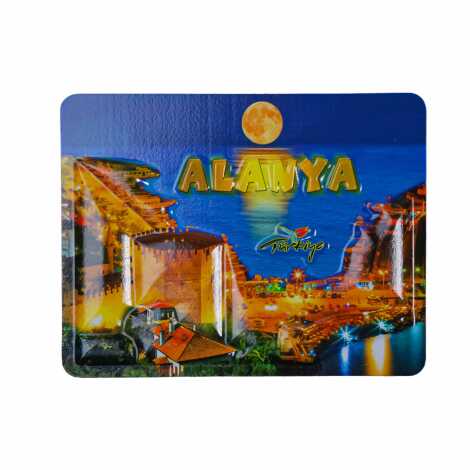 Alanya Temalı Kabartma Pvc Magnet 70*90 Mm - 12
