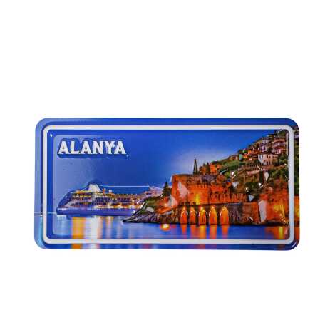 Toptan Alanya Temalı Kabartmalı Pvc Baskı Magnet - 5