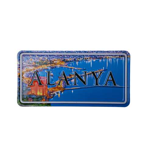 Toptan Alanya Temalı Kabartmalı Pvc Baskı Magnet - 8