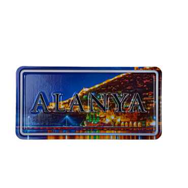 Toptan Alanya Temalı Kabartmalı Pvc Baskı Magnet - 10