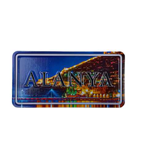 Toptan Alanya Temalı Kabartmalı Pvc Baskı Magnet - 10