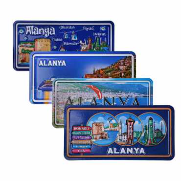 Toptan Alanya Temalı Kabartmalı Pvc Baskı Magnet - 4