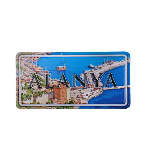 Toptan Alanya Temalı Kabartmalı Pvc Baskı Magnet - 11