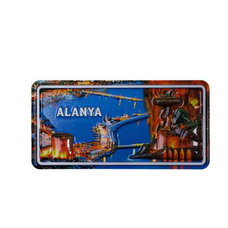 Toptan Alanya Temalı Kabartmalı Pvc Baskı Magnet - 13