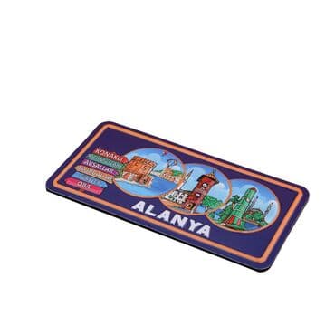 Alanya Themed Embossed Pvc Oppression Fridge Magnet - 2