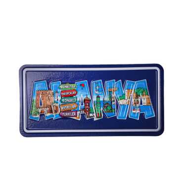 Alanya Themed Embossed Pvc Oppression Fridge Magnet - 12