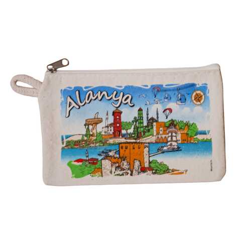Alanya Temalı Kanvas Cüzdan - 3