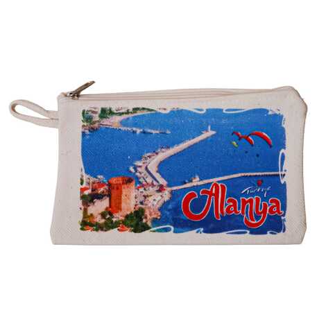 Alanya Temalı Kanvas Cüzdan - 4