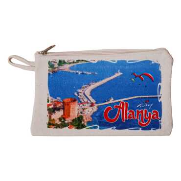 Alanya Themed Canvas Wallet