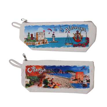 Alanya Temalı Kanvas Kalemlik - 2
