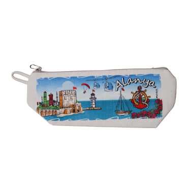 Alanya Themed Canvas Pencil Case