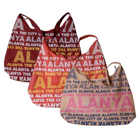 Alanya Temalı Klasik Plaj Çantası - 2