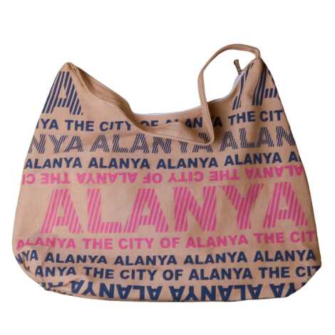 Alanya Temalı Klasik Plaj Çantası - 4