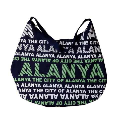 Alanya Temalı Klasik Plaj Çantası - 7