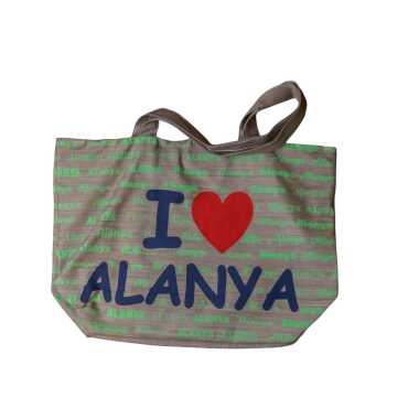 Alanya Temalı Klasik Plaj Çantası - 11