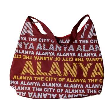 Alanya Temalı Klasik Plaj Çantası - 5