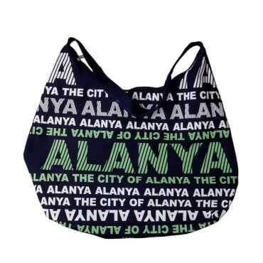 Alanya Temalı Klasik Plaj Çantası - 7