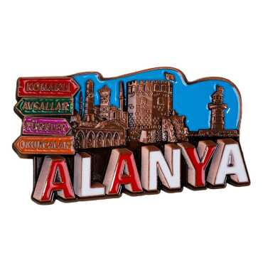 Alanya Temalı Metal Mix Magnet - Myros