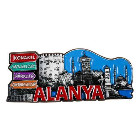 Alanya Temalı Metal Mix Magnet - 5