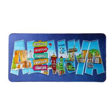 Alanya Temalı Metalize Magnet 50*100 Mm - 4