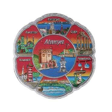Alanya Themed Metallic Refrigerator Magnet 70mm - 3