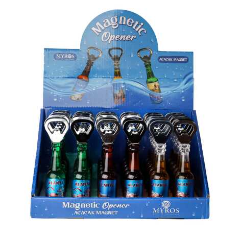 Alanya Temalı Metalize Şişe Açacak Magnet - 1
