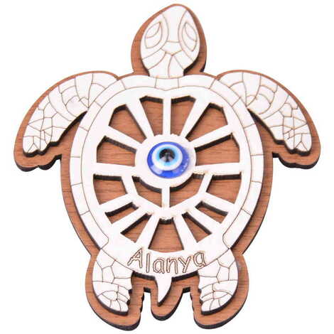 Toptan Alanya Temalı Myros Ahşap Magnet - 16