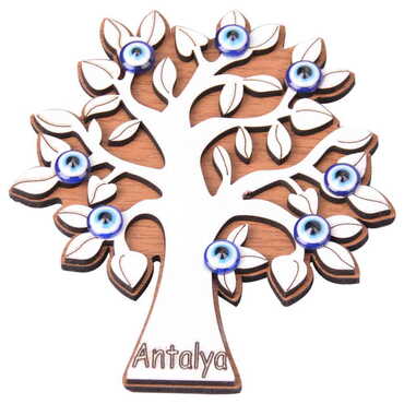 Toptan Alanya Temalı Myros Ahşap Magnet - 25