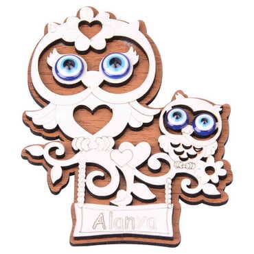 Alanya Themed Wooden Engraved Souvenir Fridge Magnet - 13