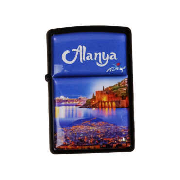 Alanya Temalı Myros Benzinli Çakmak - Myros