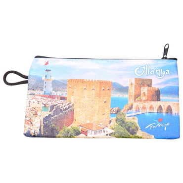 Alanya Themed Turkish Woven Wallet 183x97x8 mm