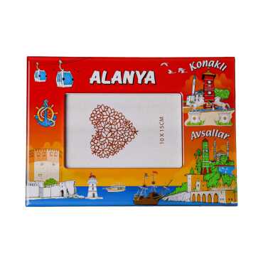 Toptan Alanya Temalı Myros Fotoğraf Çerçevesi 10x15 cm - Myros