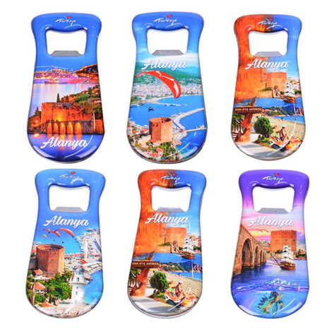 Toptan Alanya Temalı Myros Oval Açacak Magnet T - 3