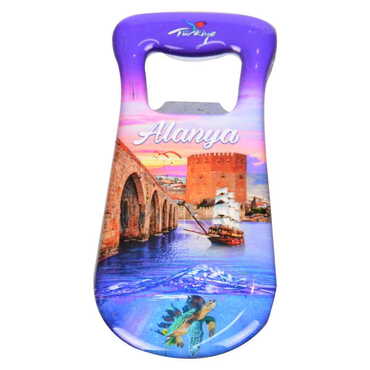 Toptan Alanya Temalı Myros Oval Açacak Magnet T - 5