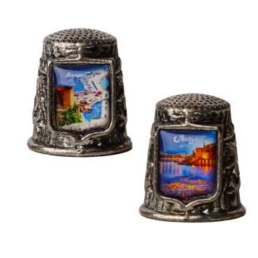 Alanya Temalı Myros Metal Kare Yüksük 20x25 mm - 2