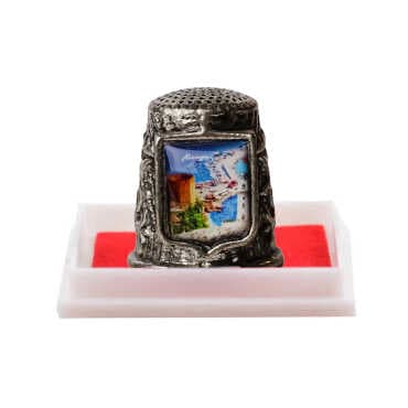 Alanya Themed Myros Metal Square Thimble 20x25 mm