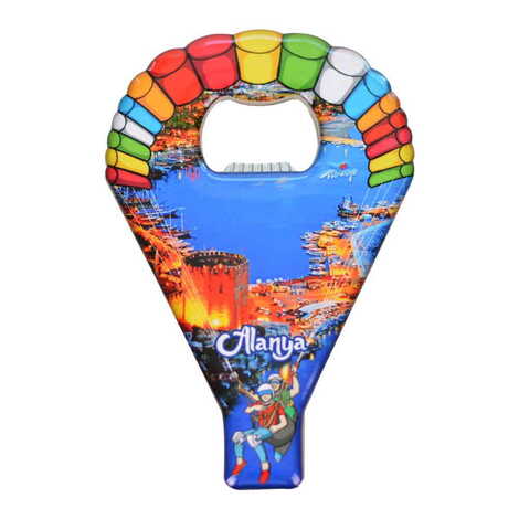 Toptan Alanya Temalı Myros Metal Paraşüt Açacak Magnet 113x75 mm - 4