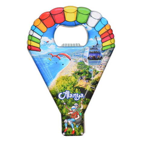 Toptan Alanya Temalı Myros Metal Paraşüt Açacak Magnet 113x75 mm - 7