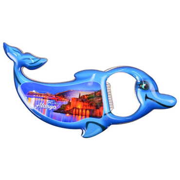 Toptan Alanya Temalı Myros Metal Yunus Açacak Magnet 102x67 mm - 5