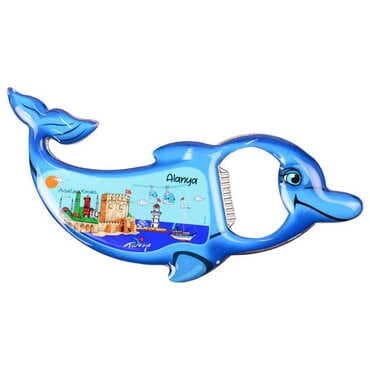 Toptan Alanya Temalı Myros Metal Yunus Açacak Magnet 102x67 mm - 4