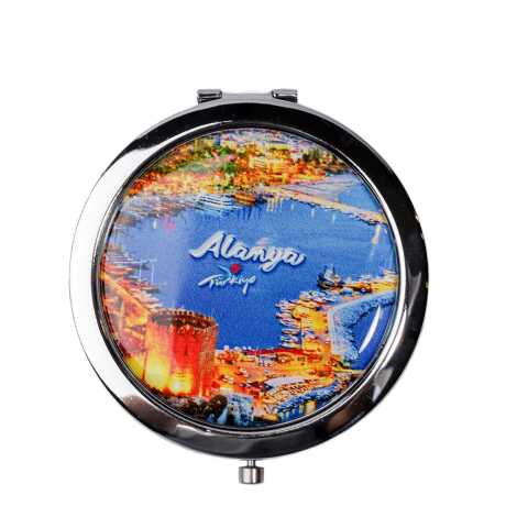 Alanya Temalı Myros Metal Yuvarlak Ayna 70x11 mm - 3