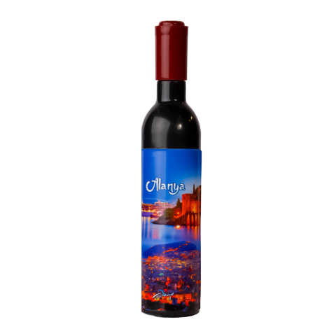 Toptan Alanya Temalı Myros Şişe Şekilli Tirbüşon Açacak 115x25x25 mm - 6