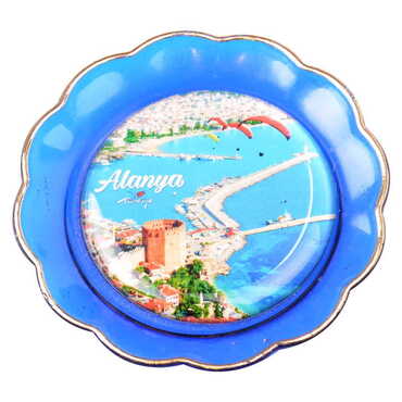 Toptan Alanya Temalı Myros Tabak Magnet 73 mm - 5