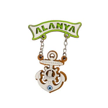 Alanya Themed Wooden Customised Souvenir Fridge Magnet